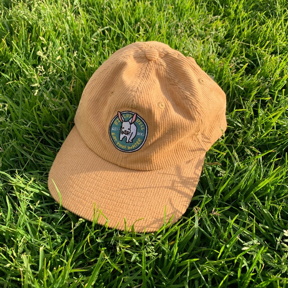 Yellow Eat Your Water Cord Hat